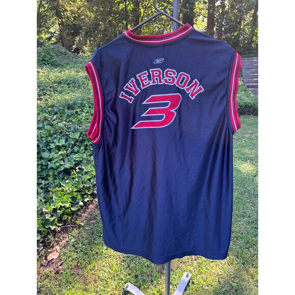 VINTAGE REEBOK ALLEN IVERSON THE ANSWER JERSEY SHIRT #3 SIZE XXL PRE-OWNED - Picture 2 of 5